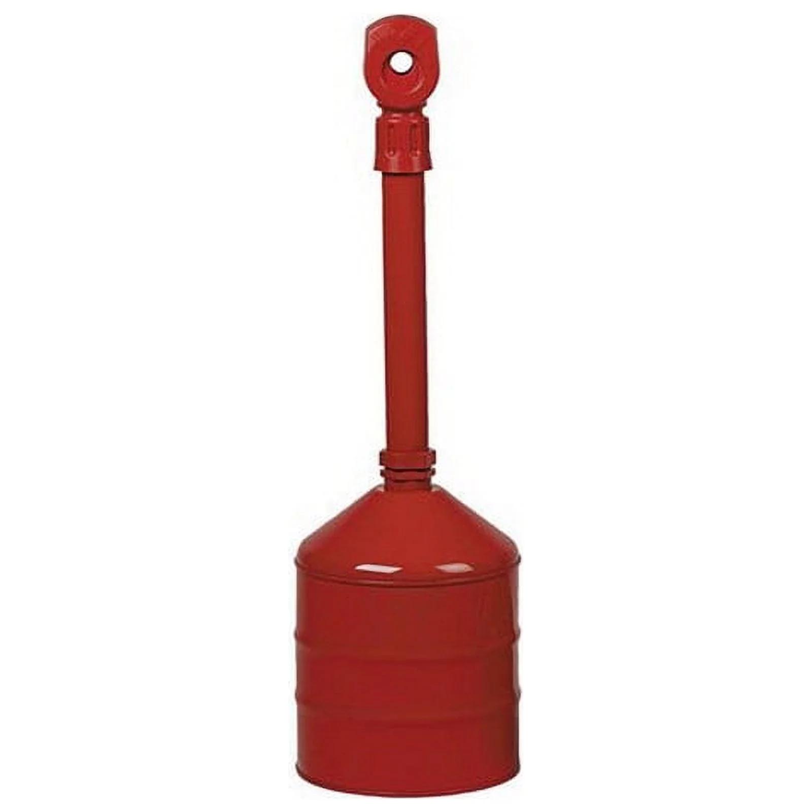 Justrite 26811R Heavy Duty Steel Outdoor Ashtray 5 Gal., Red