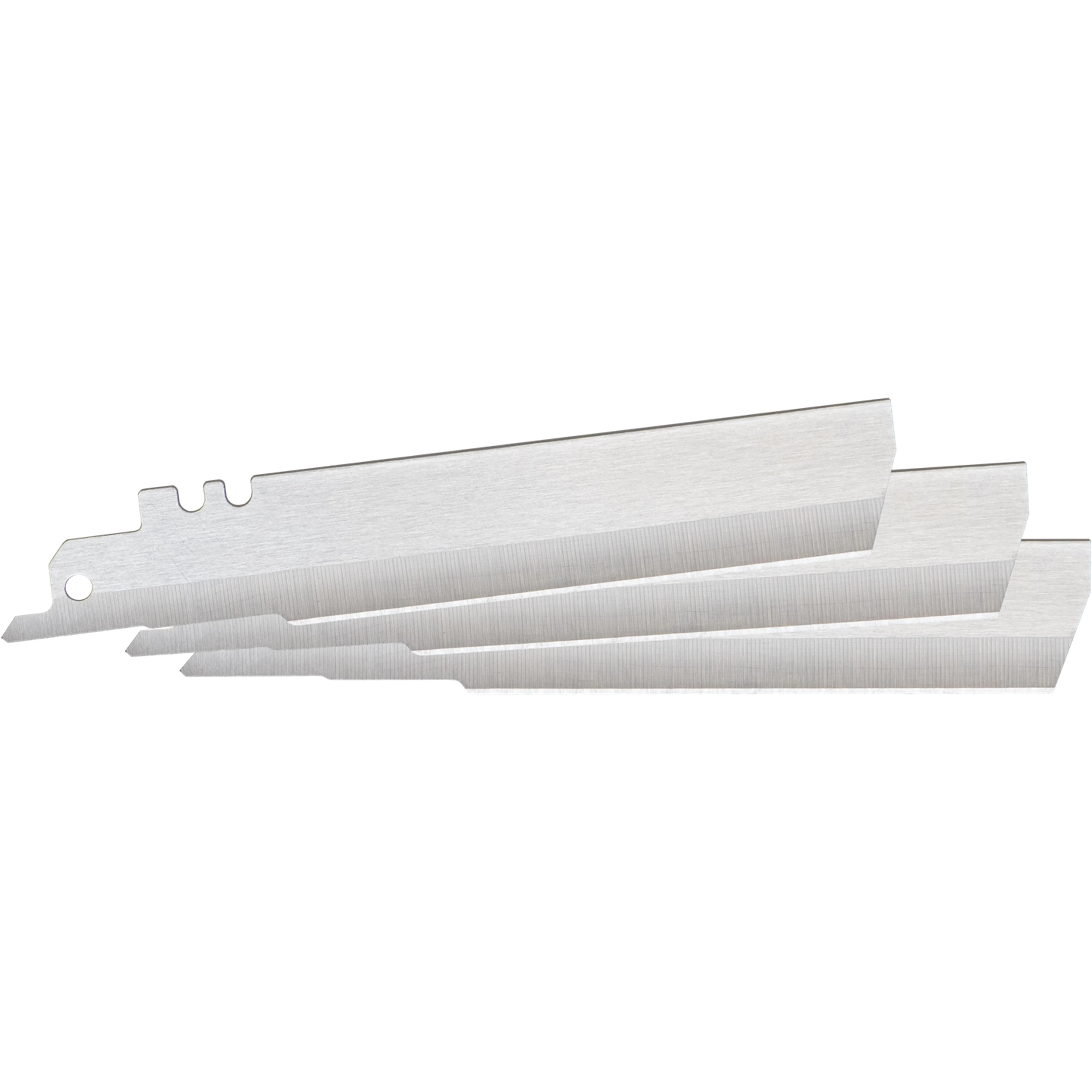 MARSHALLTOWN CenterFire Insulation Knife Blade, 3-Inch Blade Length, Carbon Steel, Non-Serrated Edge, Fits Utility Knife Handles and Reciprocating Saws, 3-Pack, CB00-1103-3