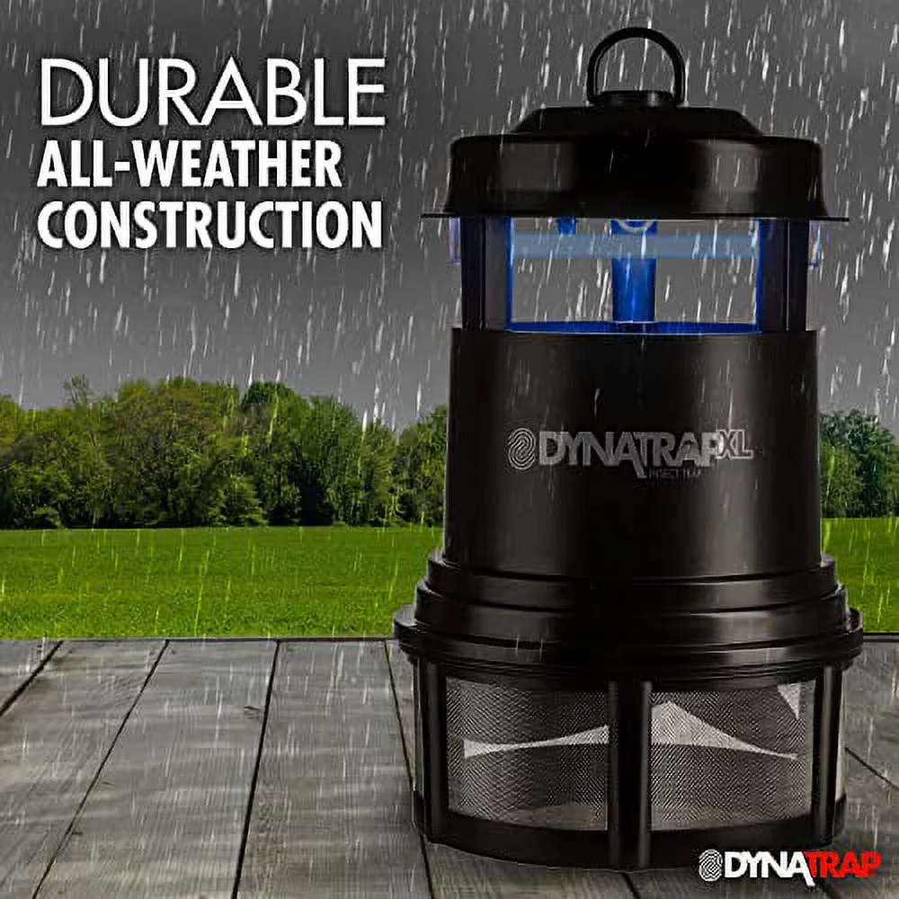 DynaTrap DT2000XLPSR Large Mosquito & Flying Insect Trap - Kills Mosquitoes, Flies, Wasps, Gnats, & Other Flying Insects - Protects up to 1 Acre