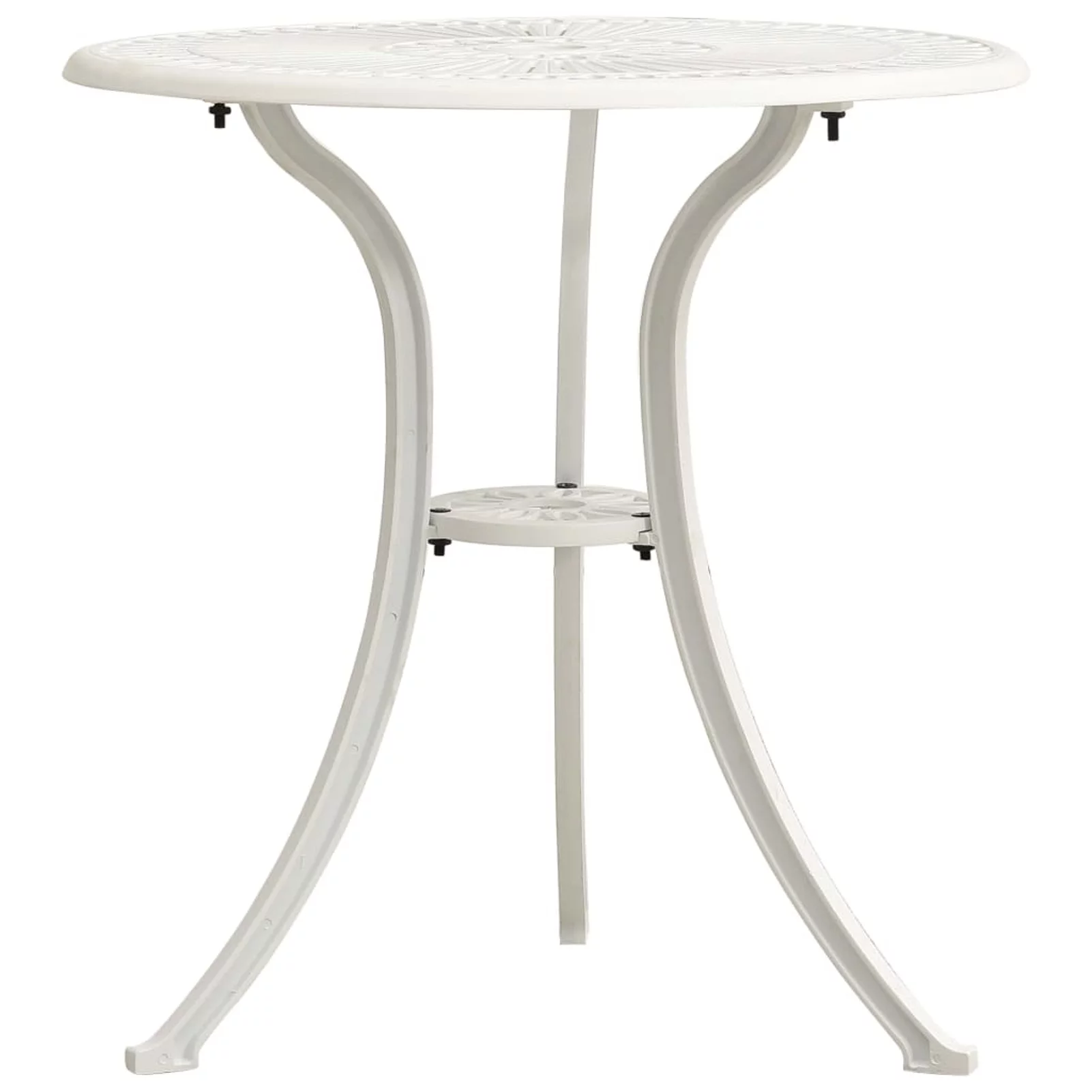Tomshoo Patio Table White 24.4