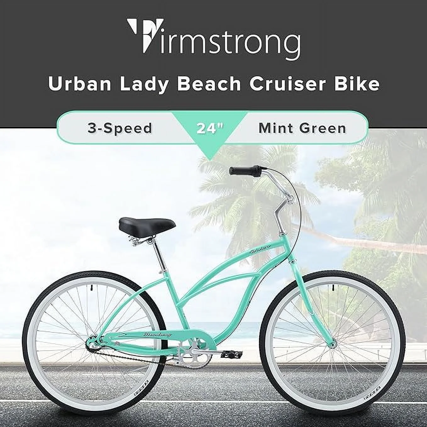 Open Box Firmstrong Urban Beach Cruiser Bicycle 24