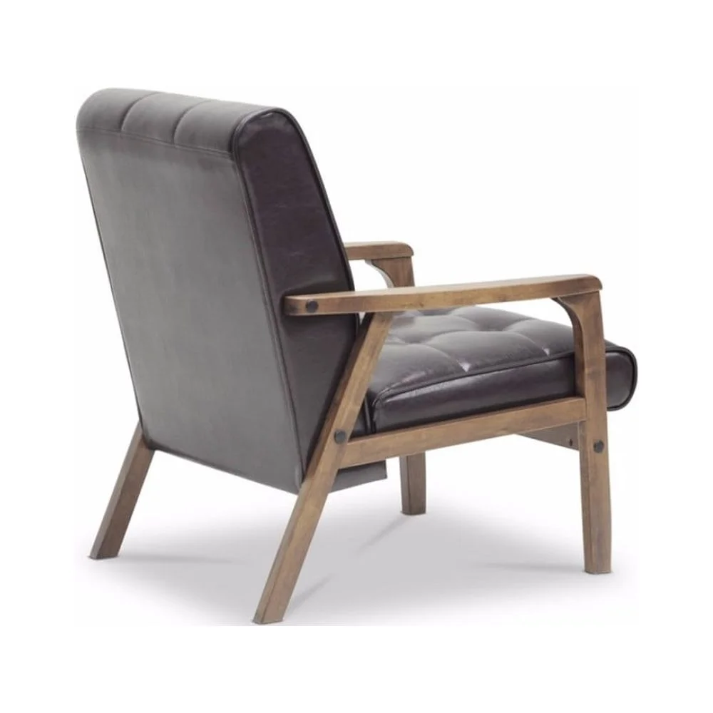 Baxton Studio Mid-Century Masterp Club ChairBrown