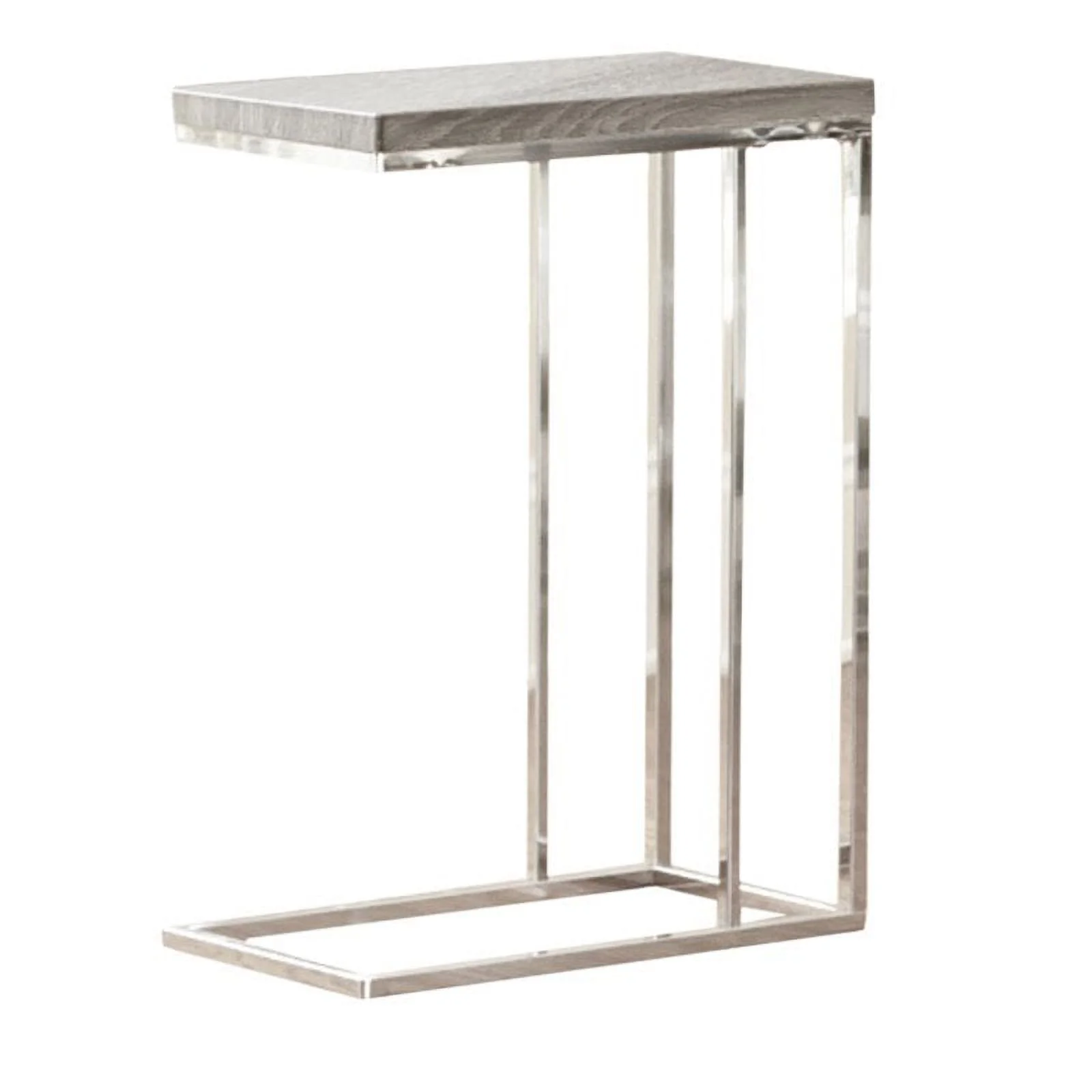 Bowery Hill End Table in Gray and Brown
