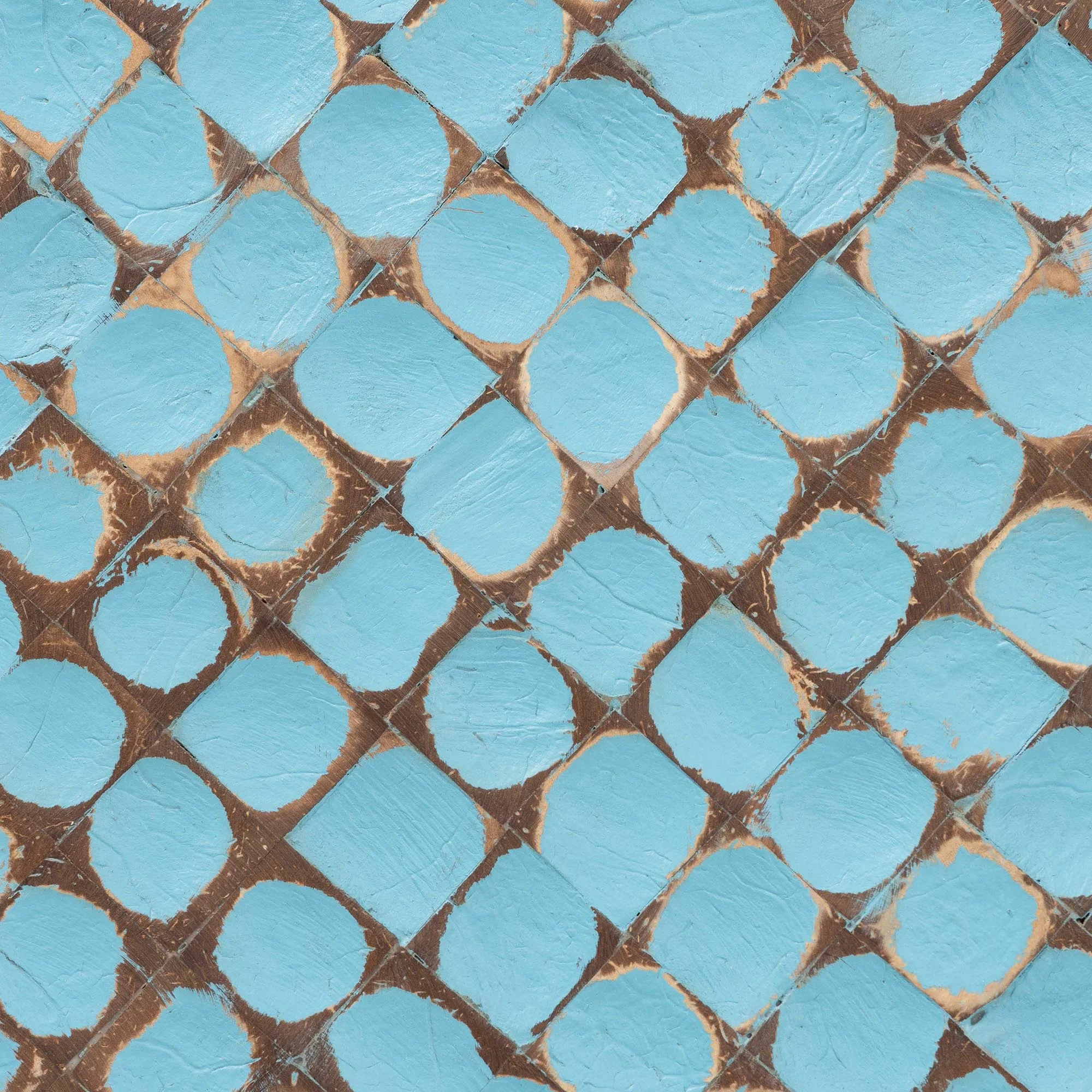 bali & pari Juliette Boho End Table, Round , Sky Blue