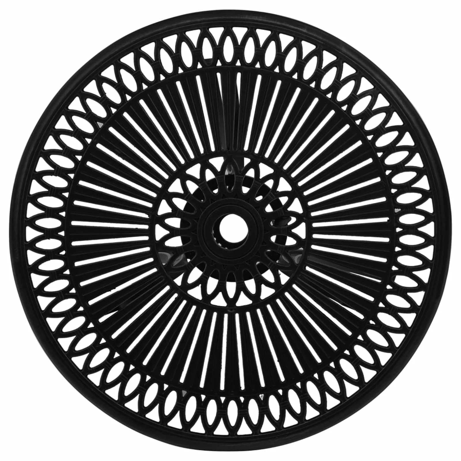 Suzicca 3 Piece Bistro Set Cast Aluminum Black