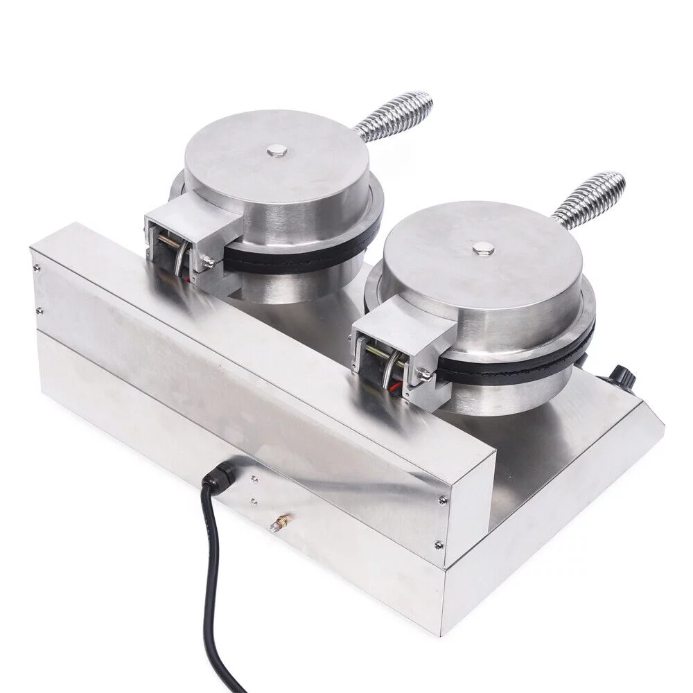 110v Electric Nonstick Waffle Maker Machine - Commercial Ice Cream Cone Maker 19.6*13.9*10.2in