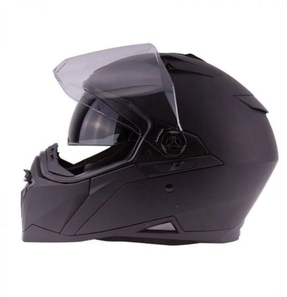ZOX ST-11146 ‘Z-DS10’ Matte Black Full Face Dual Sport Motorcycle Helmet Medium