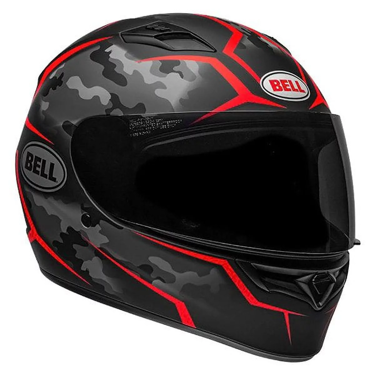 Bell 7107910 - PS Qualifier Stealth Large Matte Black/Red Full Face Helmet