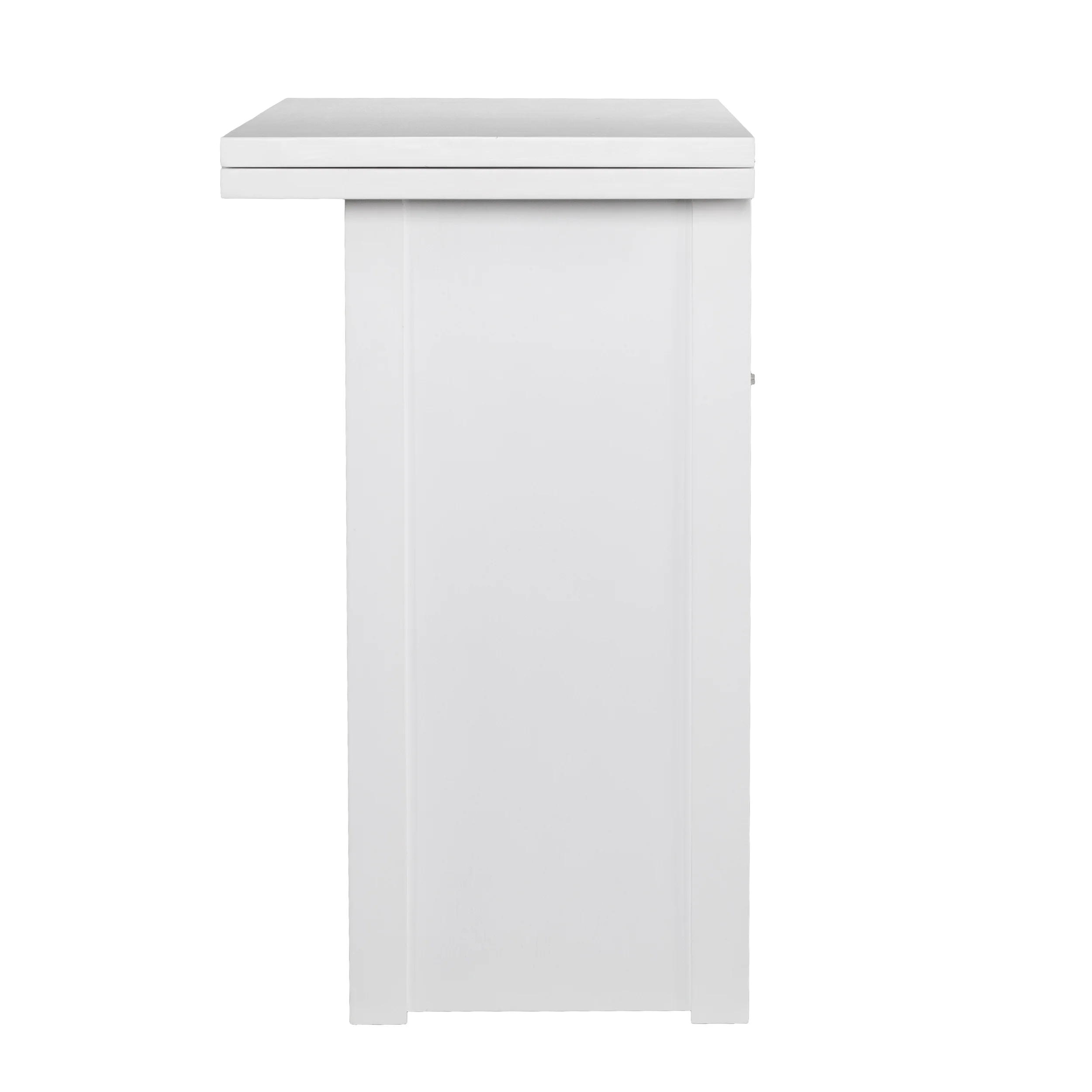 Southern Enterprises Kabrine Wood Console Table to Dining Table, White