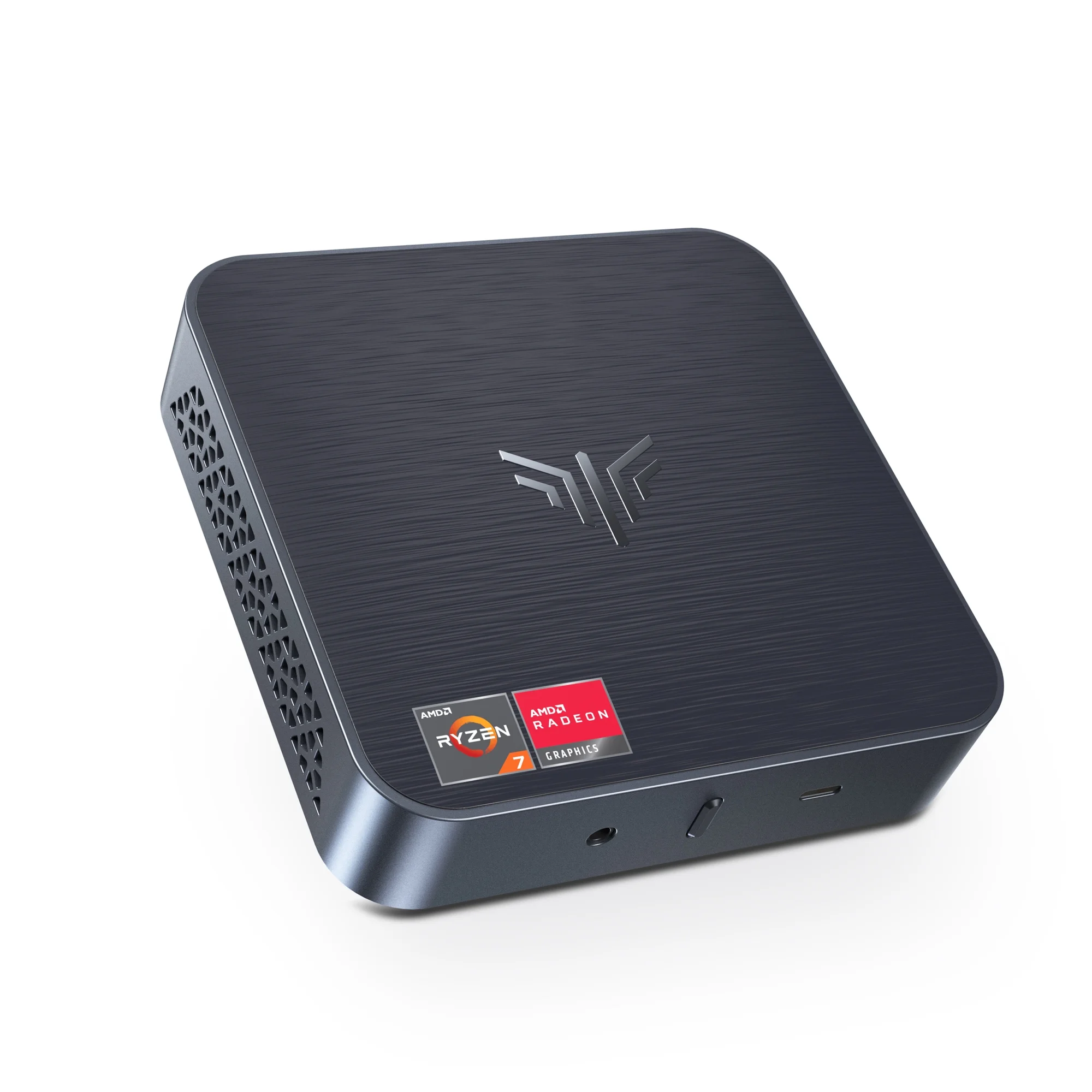 KAMRUI AM02 AMD Ryzen 7 3750H Mini PC Windows 11 16GB RAM 512 GB SSD Micro Desktop Computers, Radeon RX Vega 10 Graphics, DP 4K Dual Screen, Small Form Factor for Office Video Editing Light Gaming