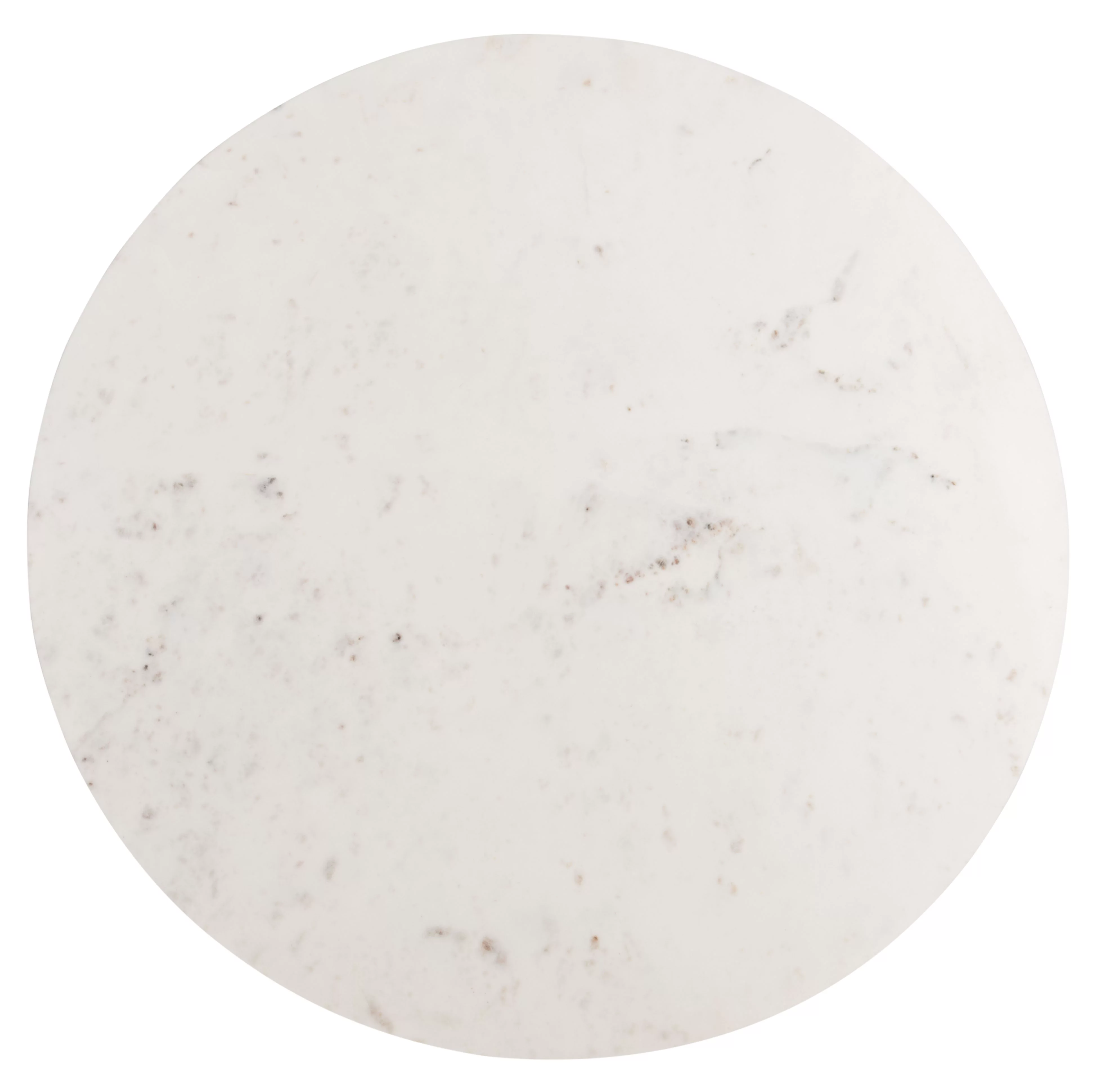 SAFAVIEH Mila Modern Round Pedestal Coffee Table, White Marble