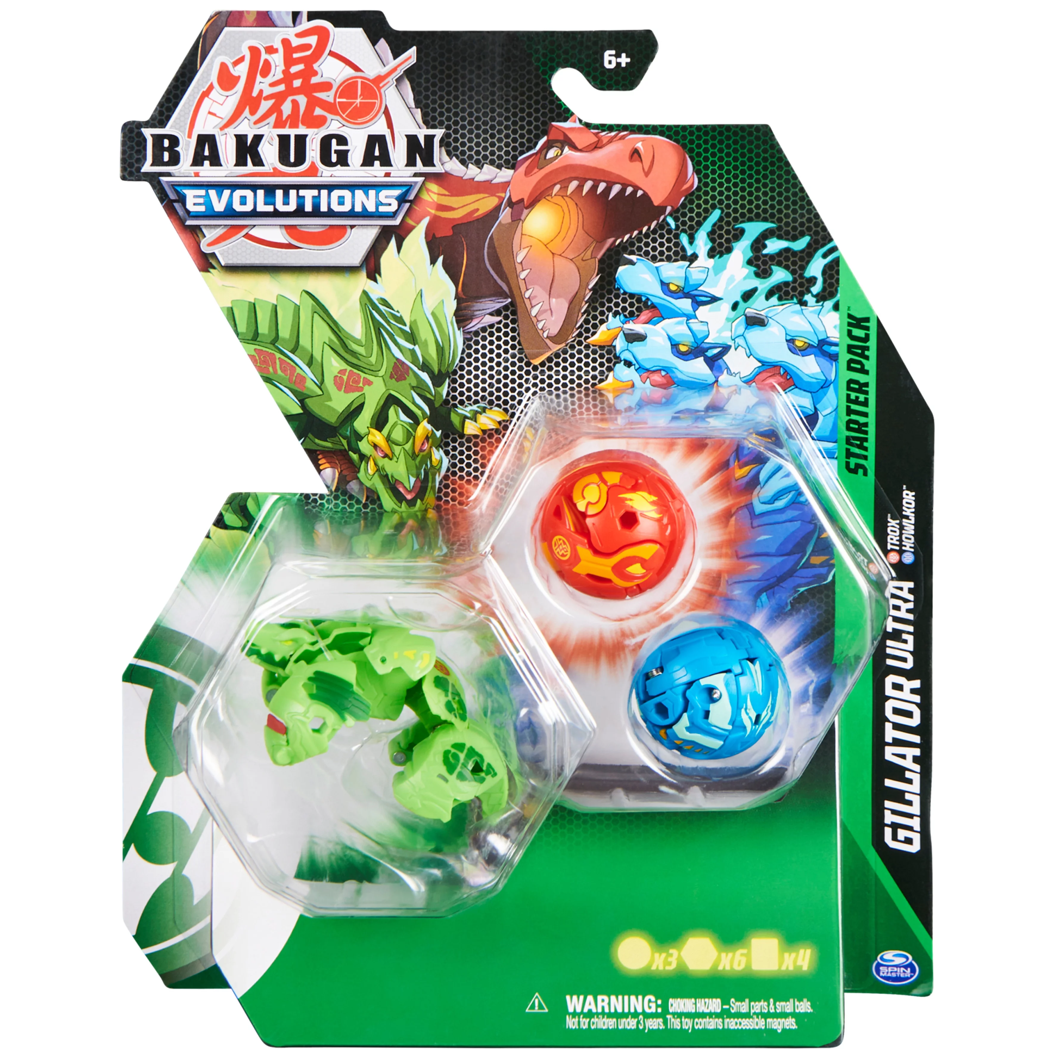 Bakugan Evolutions Starter Pack 3-Pack, Gillator Ultra