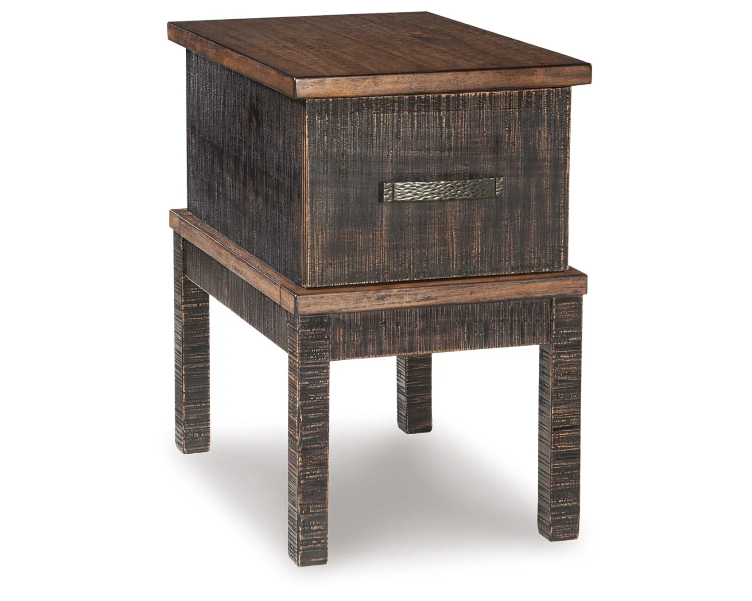 Signature Design by Ashley Casual Stanah Chairside End Table with USB Ports & Outlets Two-tone