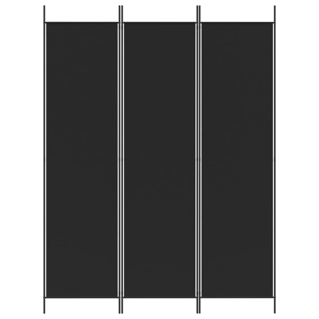 Anself 3-Panel Room Divider Black 59.1