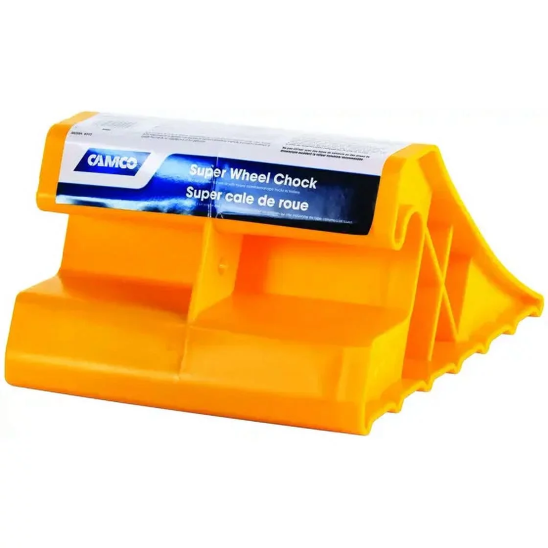 Camco 44492 Wheel Stop Chock Yellow Plastic for: Tires up to 29 inches, Each