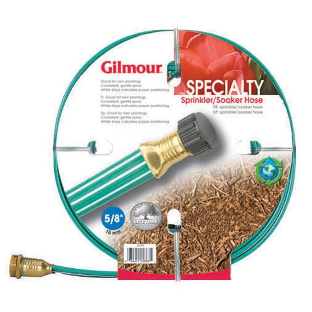 Gilmour Manufacturing Gilmour 50 ft. 3 tube Soaker - Sprinkler with Double Couplings