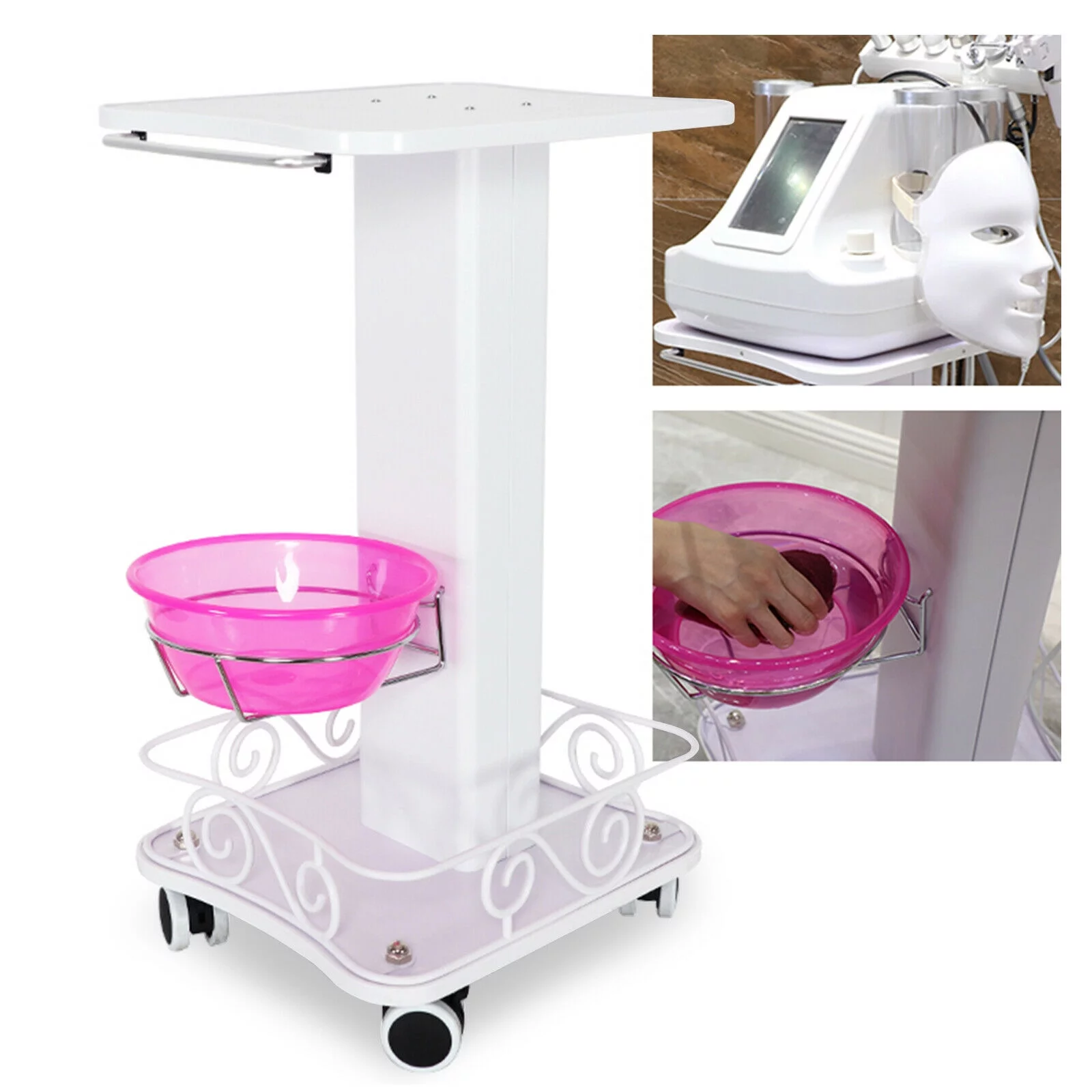 Salon Trolley Cart with Wheels Mobile Beauty Salon Spa Rolling Esthetician Cart