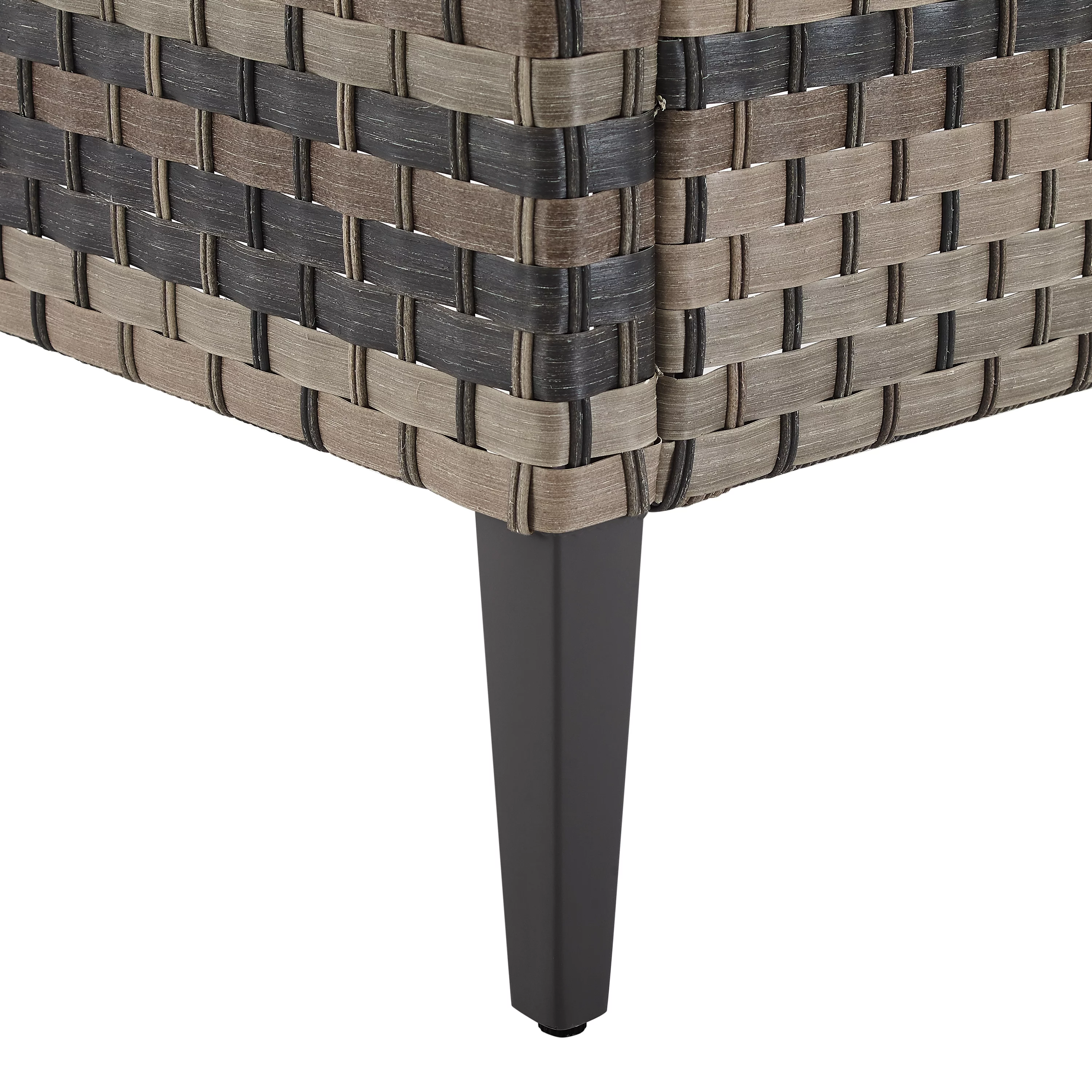 Crosley Furniture Prescott 4PC Wicker Conversation Set in Taupe/Brown