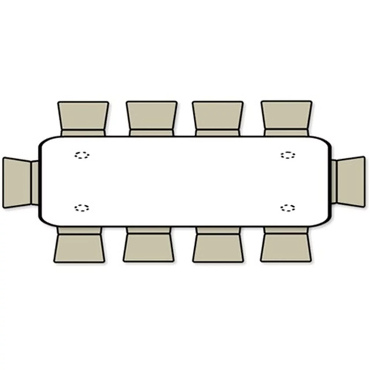 SUGIFT 8ft Plastic Folding Table, White