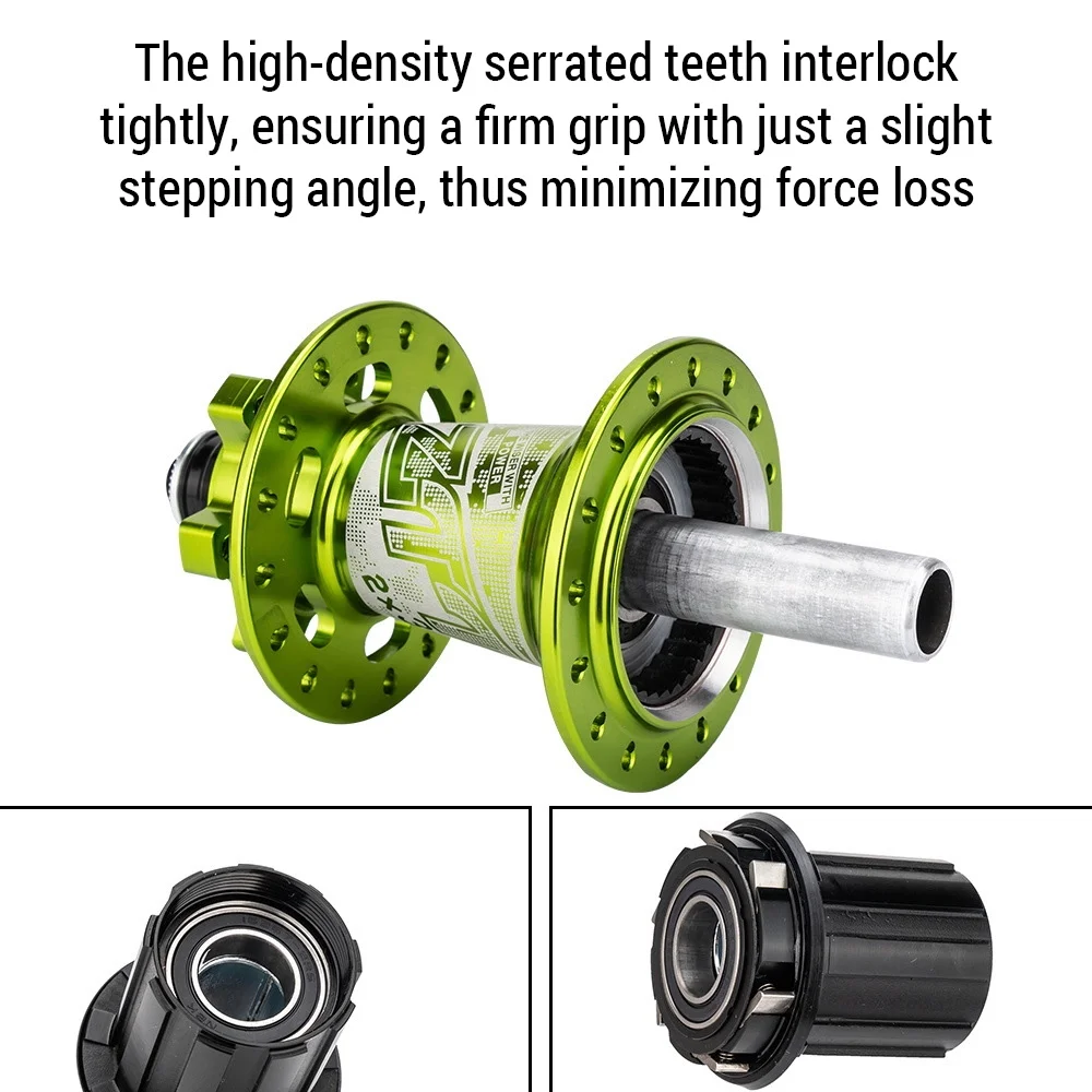 Dadypet  Disc Brake Flower Drum, Mountain Bike 6 Pawls Hub for 8-13 Speed Cassette