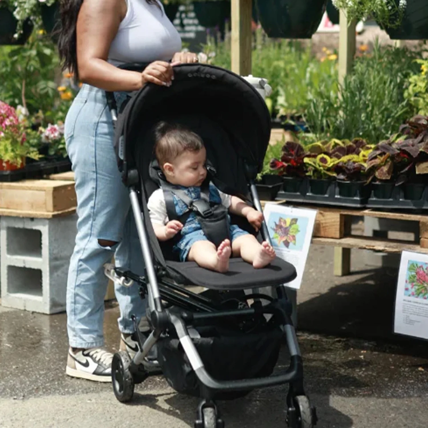 Colugo Compact Stroller - One Hand Fold Lightweight Stroller, Travel Stroller, Black