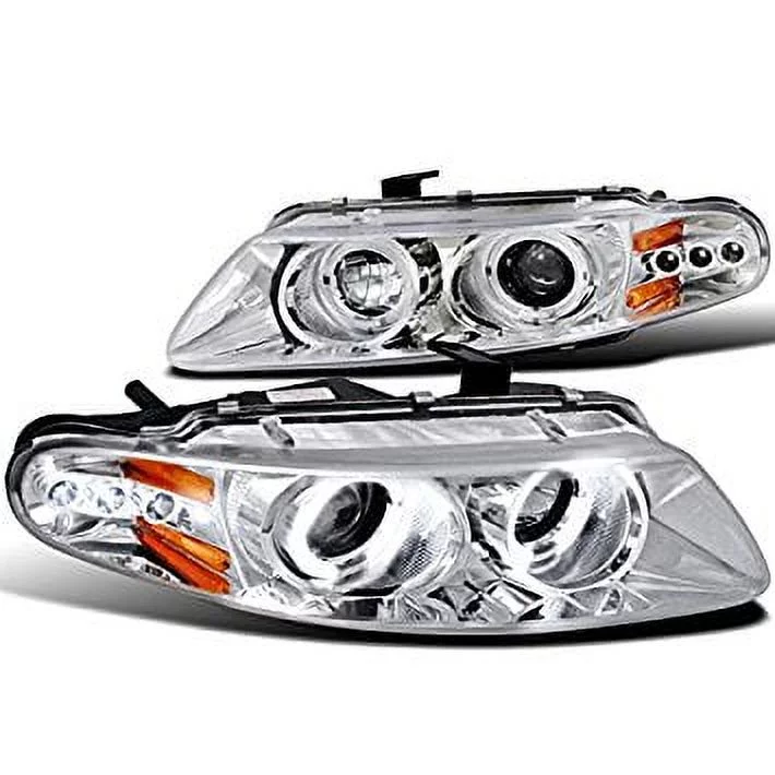 Spec-D Tuning 2LHP-AVG97-TM Dodge Avenger Chrysler Sebring Coupe Chrome Clear Halo Led Projector Head Lights