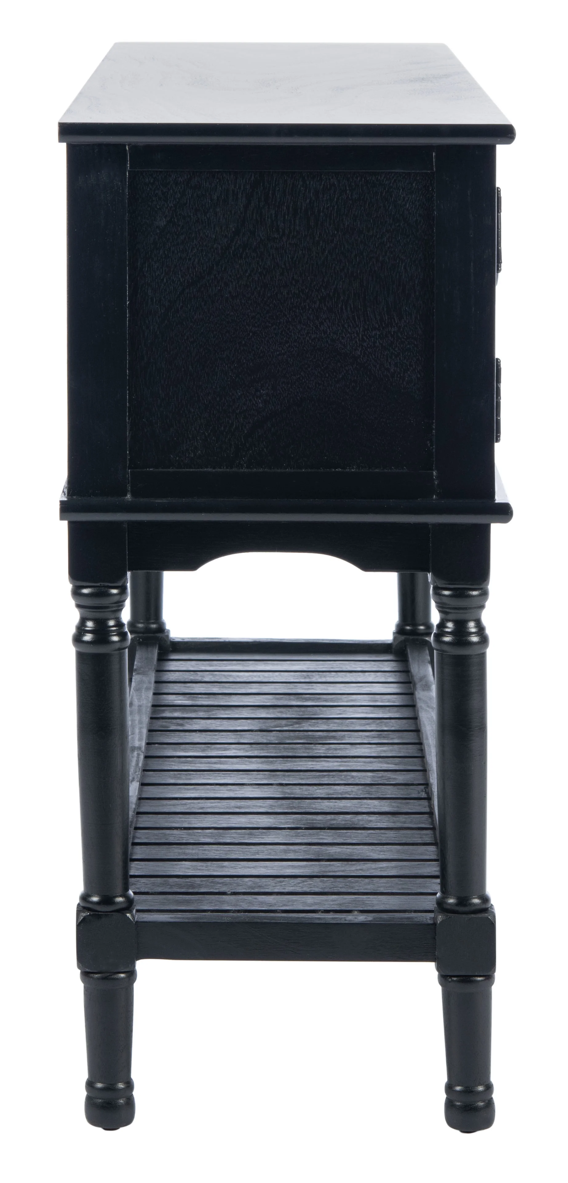 SAFAVIEH Tate 2-Drawer Rectangle Console Table, Black