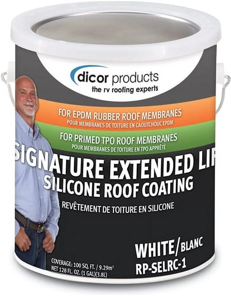 Dicor RP-SELRC-1 Signature Extended Life RV Roof Coating, 1 Gallon Can-White