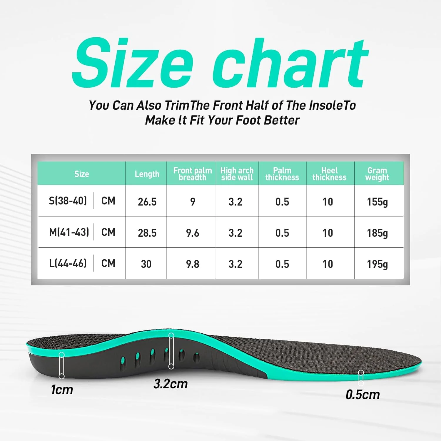 Flat Feet Orthotic Insert, Foot Pain Relief Orthotics Shoe Inserts for Metatarsalgia, High Arch Support Insoles for Shoe Insole, Arch Support, Morton's Neuroma (L Men's 8.5-9.5 | Women's 10.5-11.5)