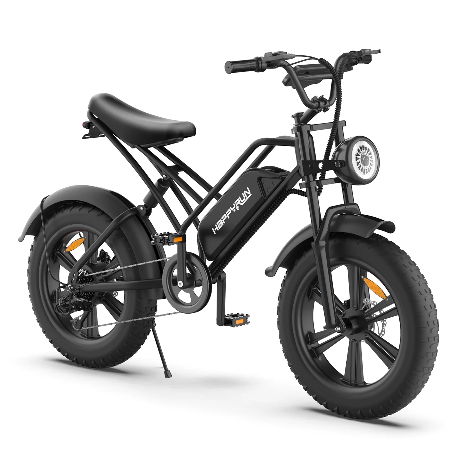 HAPPYRUN Bicycle,Bike With 48v 20*4.0'' Fat Tire Removable Battery 7 18ah Removable Battery Bike E Bike Tire Bike E Bike 750w 20*4.0'' 750w 20*4.0'' Fat Battery 7 Speed E Bike With 48v 18ah Removable