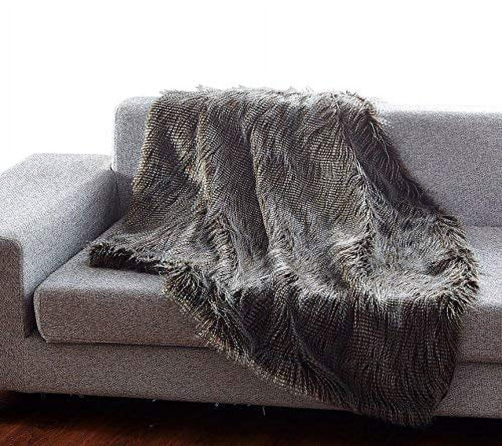 Ben & Jonah into the Wild Heavy Faux Fur Reversible Throw Blanket (50