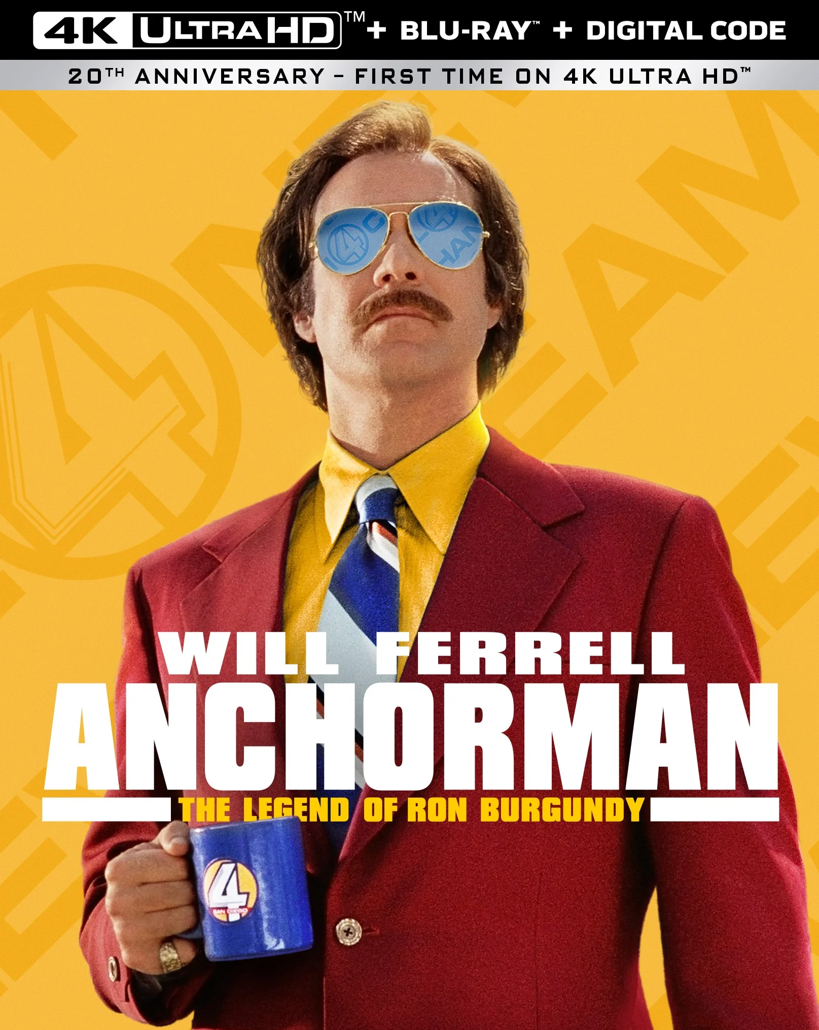 Anchorman: The Legend of Ron Burgundy (4K Ultra HD + Blu-ray + Digital)