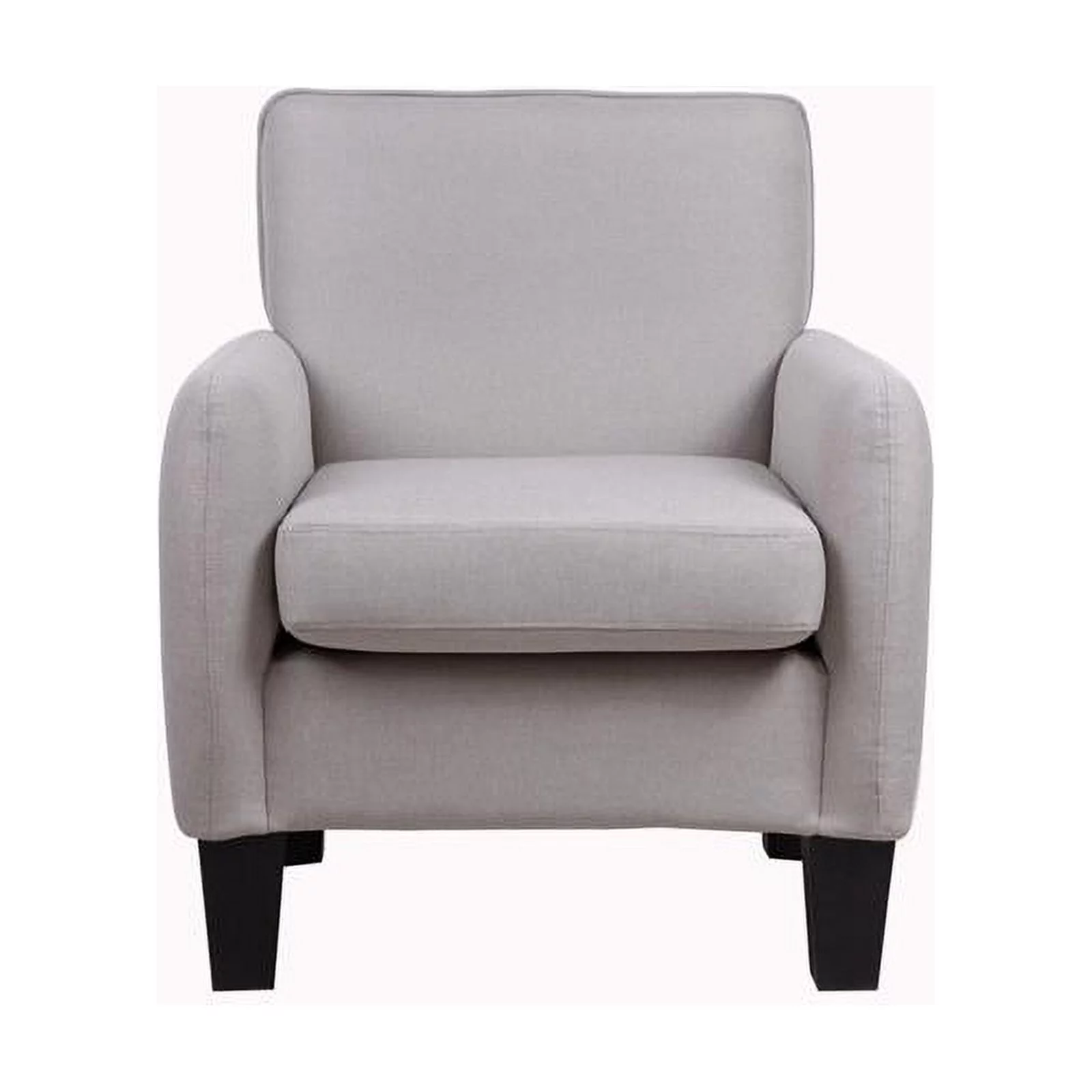 Home Square 2 Piece Linen Accent Arm Chair Set in Beige