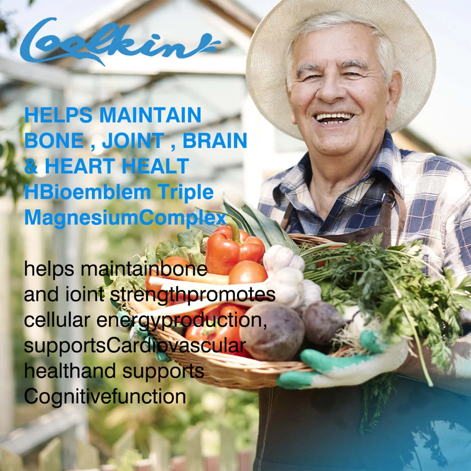 Coolkin Triple Magnesium Complex - Magnesium Malate, Glycinate, Citrate -Muscle Health(30/60/120pcs)