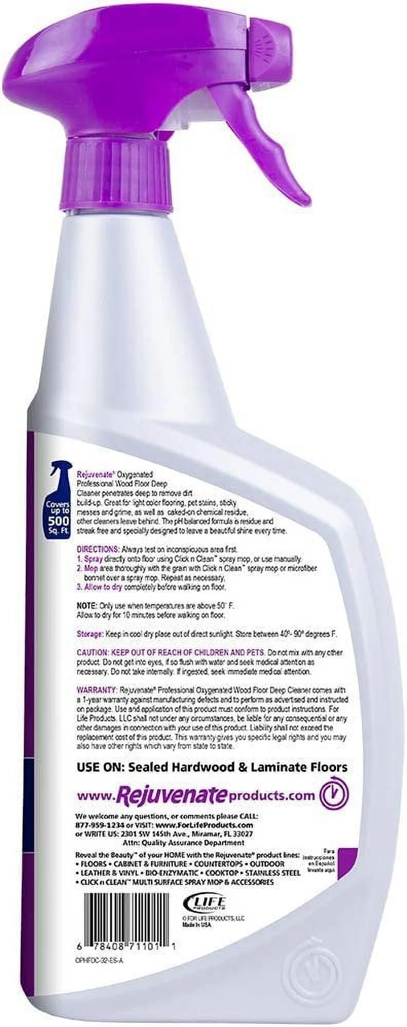 Rejuvenate Oxygenated Professional Hardwood Floor Cleaner