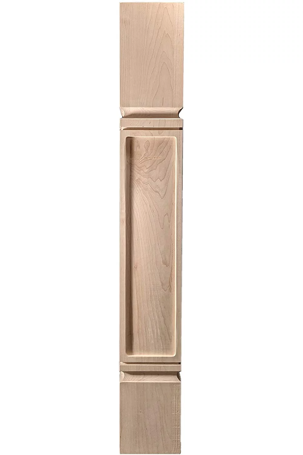 BingLTD - 36 Inch x 5 Inch Unfinished Rubberwood Post - 1 PC (K22500-FW-RW)