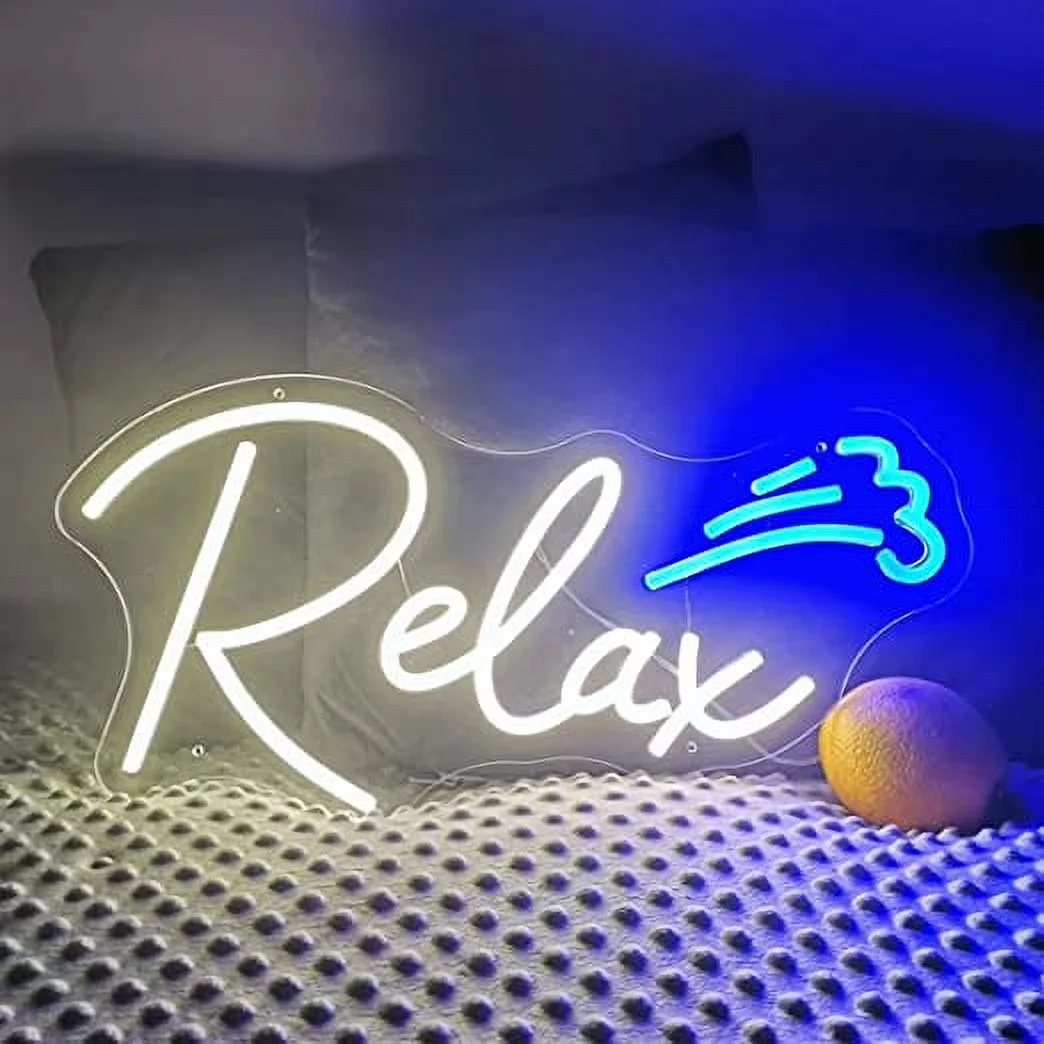 Hello Rosa Relax LED Neon Light Signs USB Power for Bedroom Home Men's Cave Bar Wedding Party Decoration