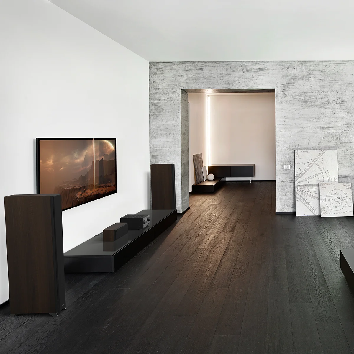 Klipsch RP-6000F II High-Fidelity Floorstanding Speaker (Pair) with Enhanced Bass Ebony Bundle with Deco Gear 100ft long 16 AWG Speaker Wire + High-Quality Brass Speaker Banana Plugs, 5-Pair