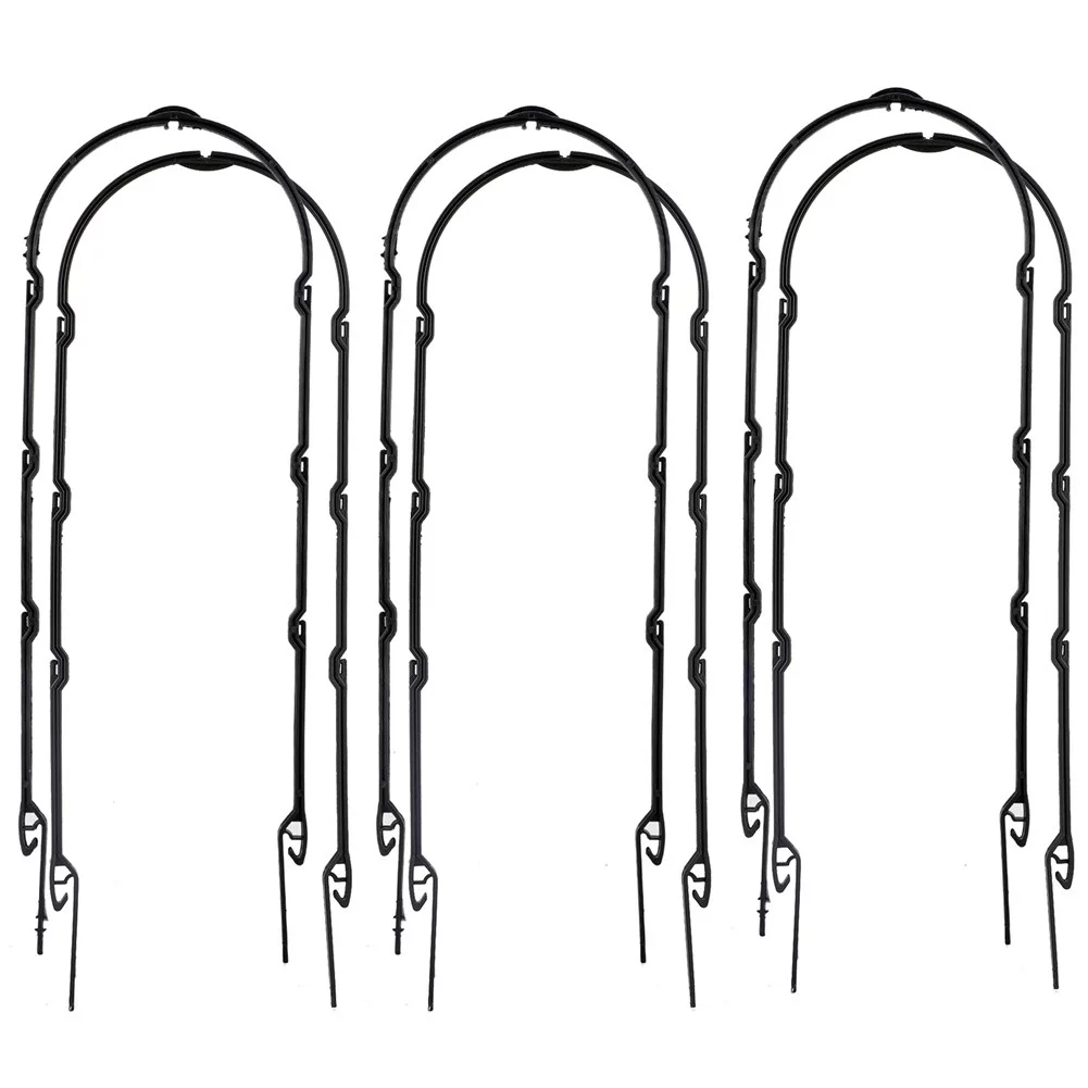 6PCS Plant Climbing Frame Garden Trellis Plastic Durable Tomatoes Natural U-Hoop