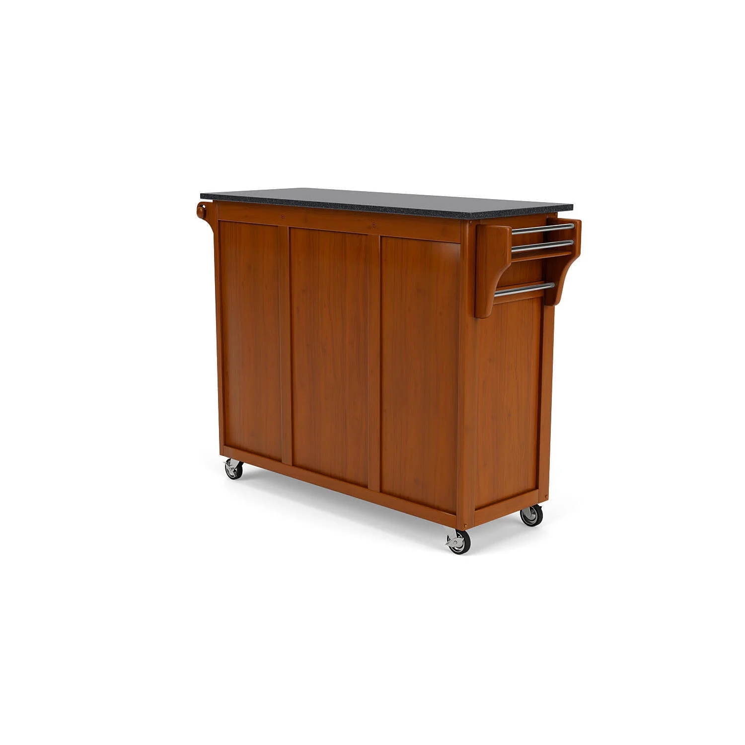 Homestock Natural BeautyBrown Wood Kitchen Cart