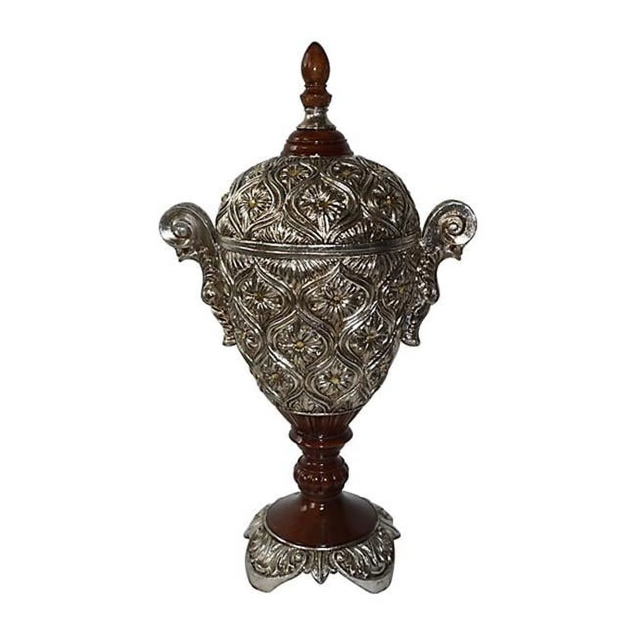 AFD Home 11257661 Valencia Lidded Urn, Multi Color