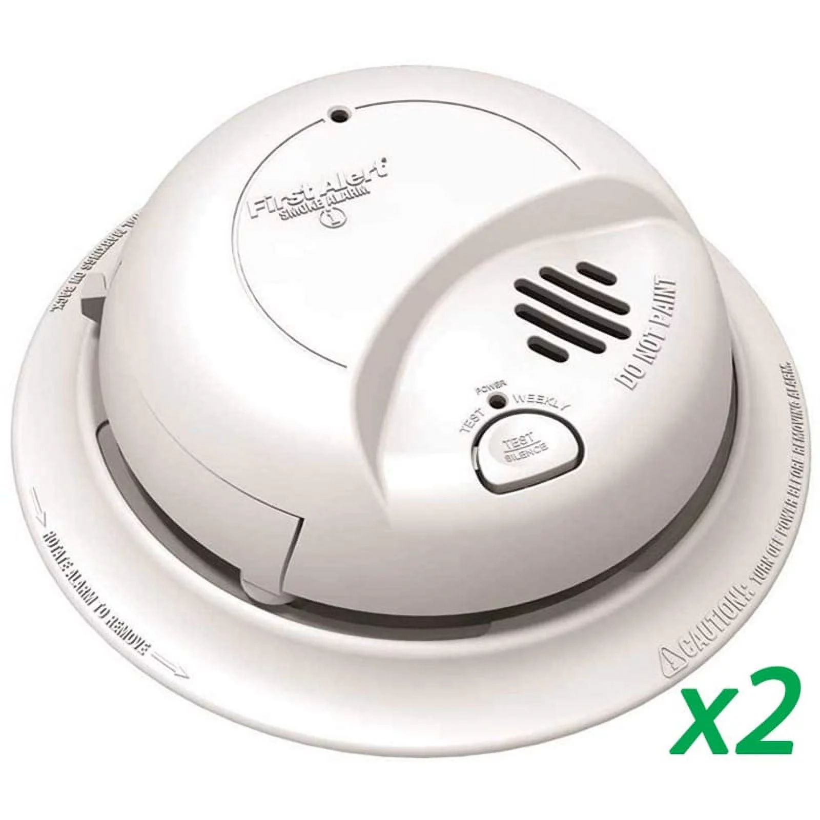 First Alert BRK 9120B (2pack) AC Powered Smoke Detector Alarm w/Battery Backup