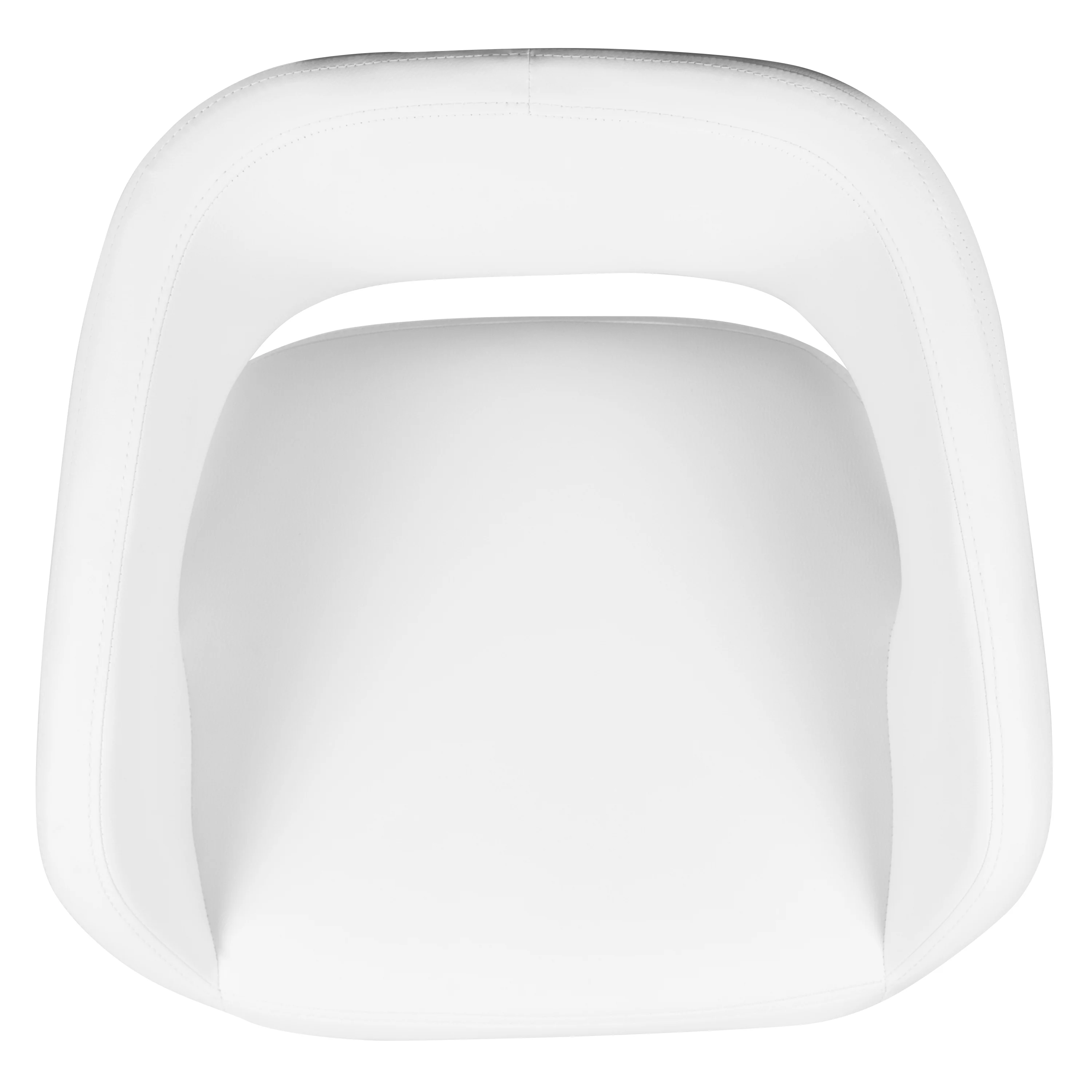 Flash Furniture Erik Vinyl Barstool with Footrest, White, Set of 2