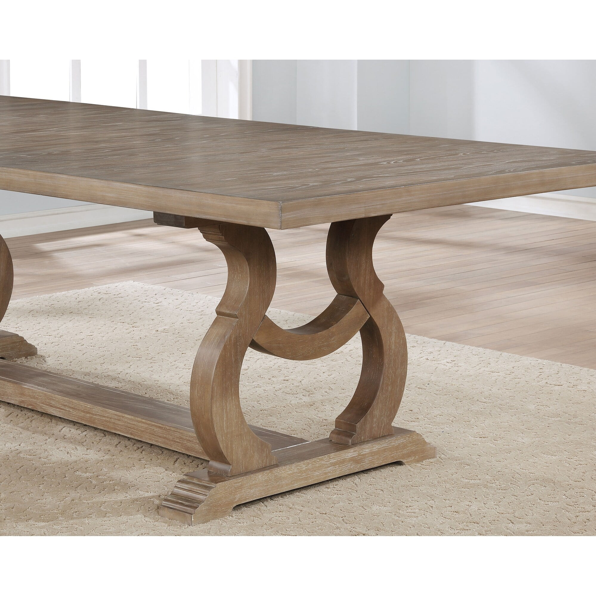 Coaster  Furniture Brockway Trestle Dining Table Antique Java And Barley Brown - 104.25'' x 46.00'' x 30.00'' Barley Brown