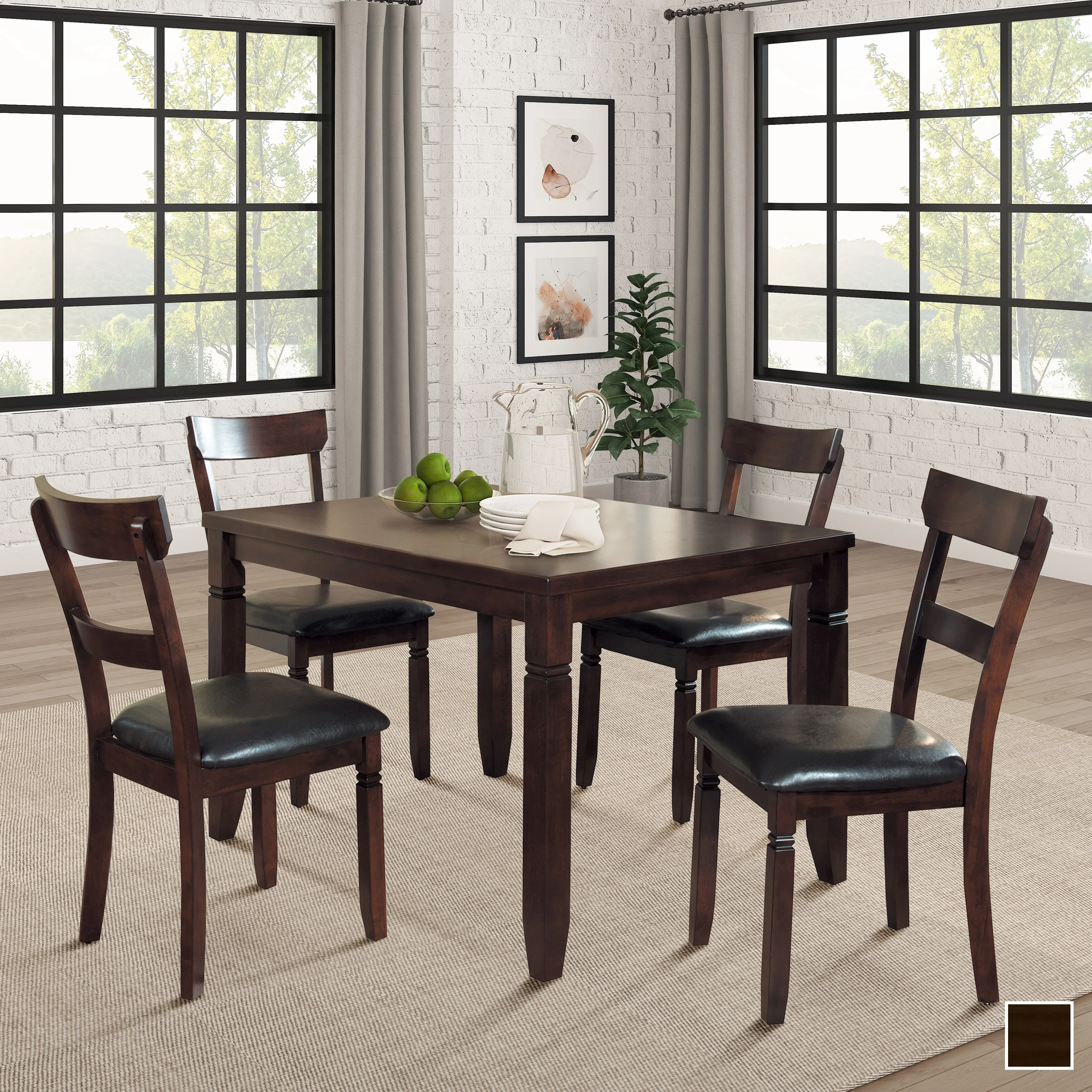 Fremont & Park Decatur Wood 5-Piece Dining Set