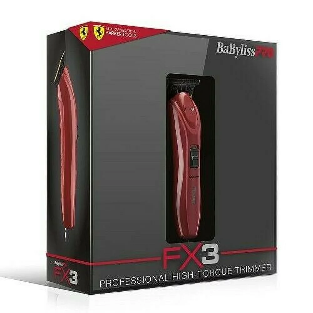 BaBylissPRO Professional High-Torque Hair Trimmer - FXX3T - Ferrari Red