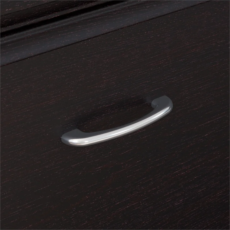 Home Square 2 Piece Engineered Wood Filing Cabinet Set in Espresso Oak