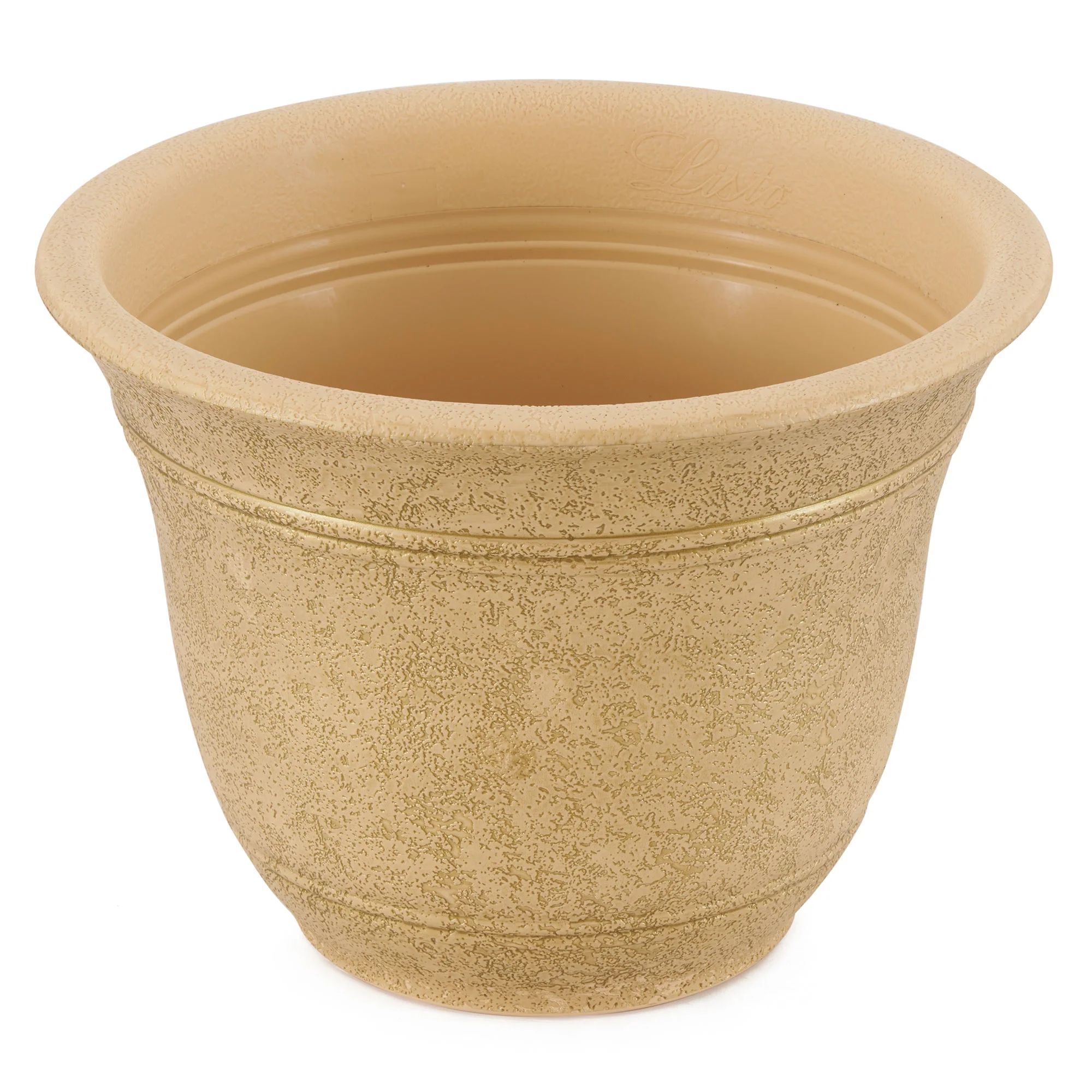 HC Companies Sierra 10 Inch Round Garden Planter Pot (3 Pack)