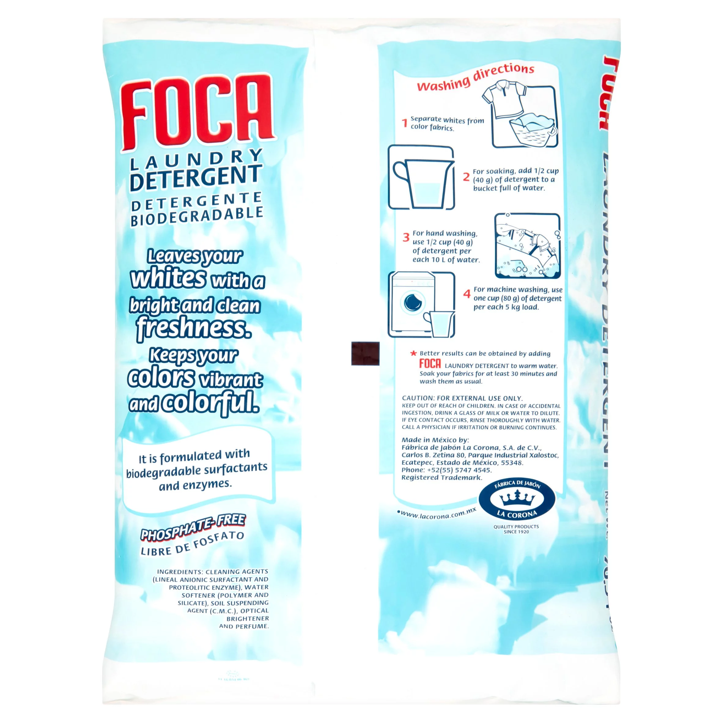 (3 pack) Foca Biodegradable Laundry Detergent, 70.54 Ounce