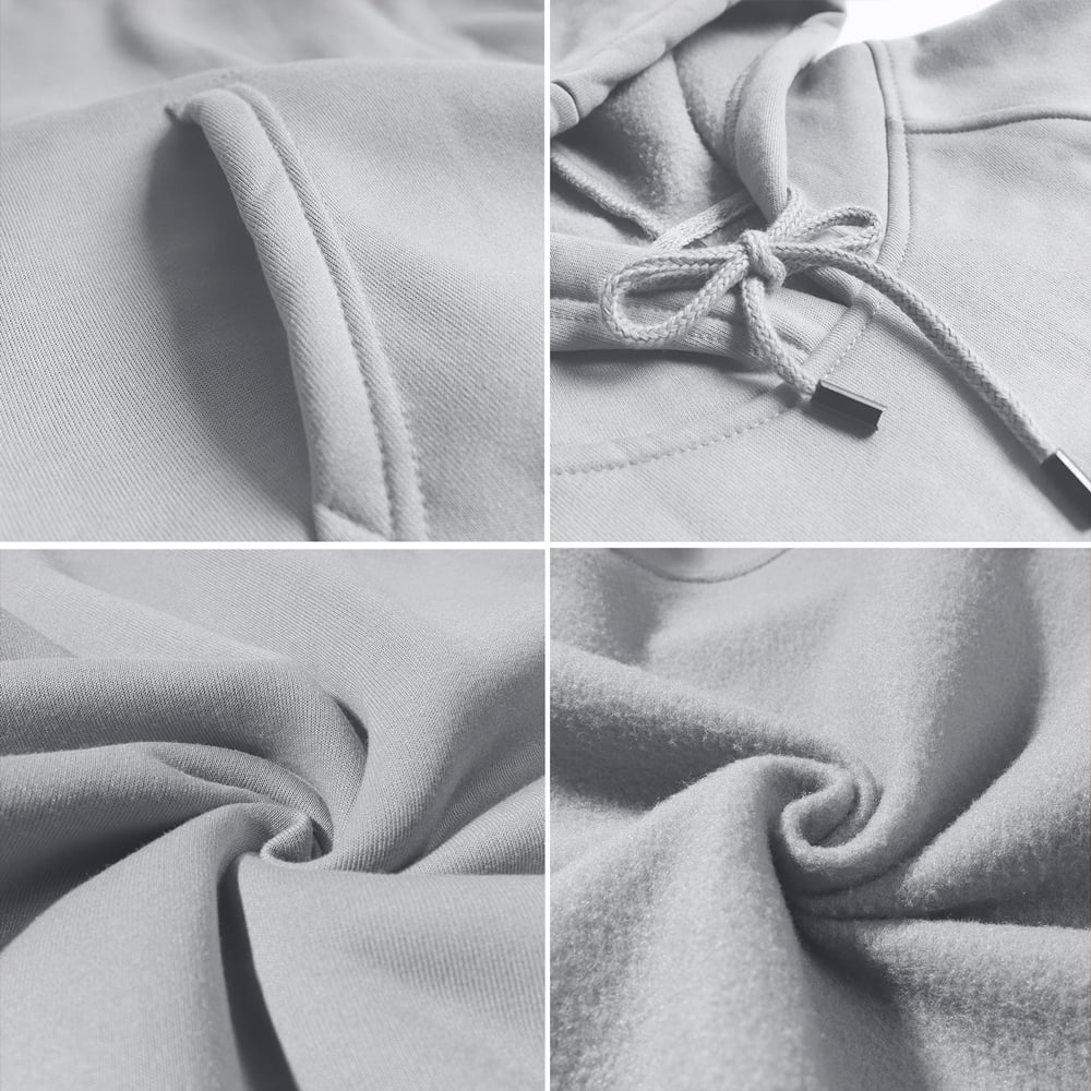 FLORID Rick and Morty Hoodie Men's Pullover Hooded Pocket (Gray) Christmas Tree Cat Gray